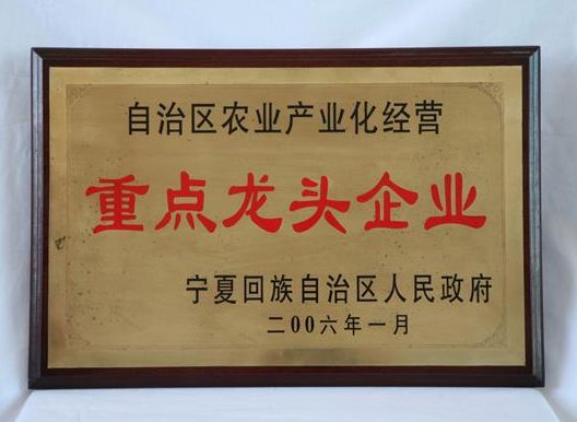 自治區農業產業化經營重點龍頭企業